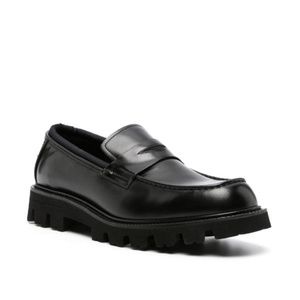 Black Leather Loafers